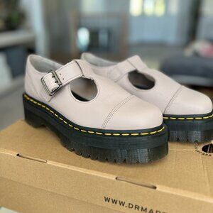 Dr. Martens Bethan T-Bar Platform Shoe - Vintage Taupe